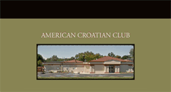 Desktop Screenshot of americancroatianclub.com